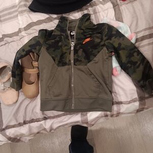 Nike Kids Camouflage Green Hoodie